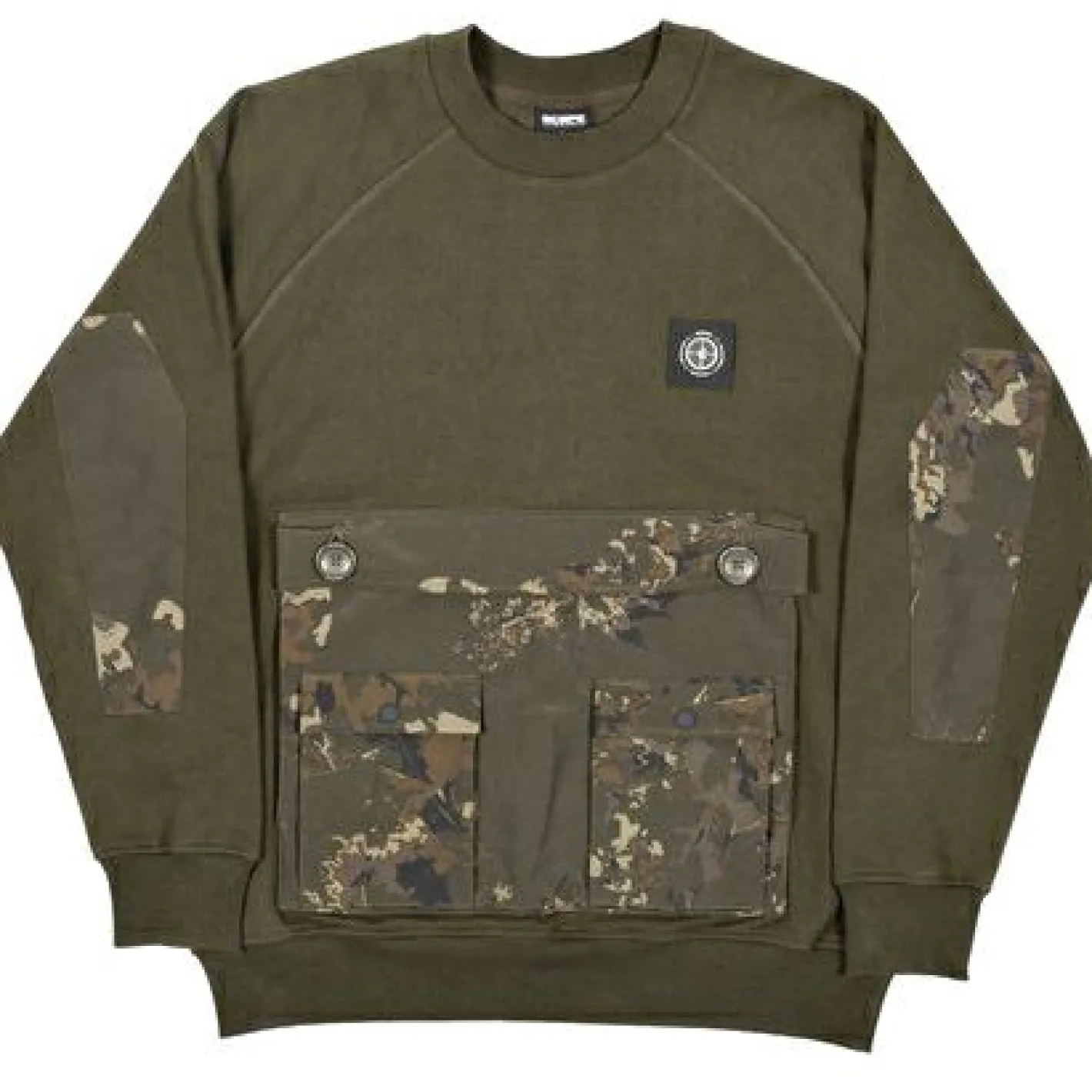 Nash Angelpullover & -Strickjacken<Scope HD Jumper Herren (Oliv/Camouflage)