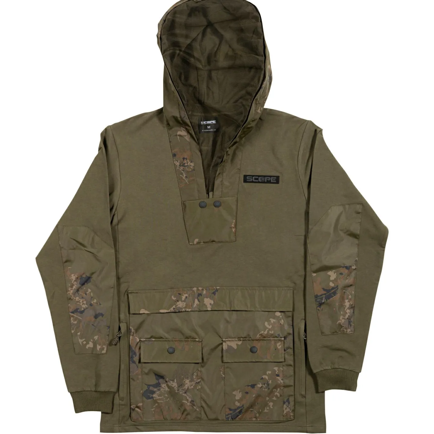 Nash Angelpullover & -Strickjacken<Scope Lite Hoody Herren (Oliv/Camouflage)