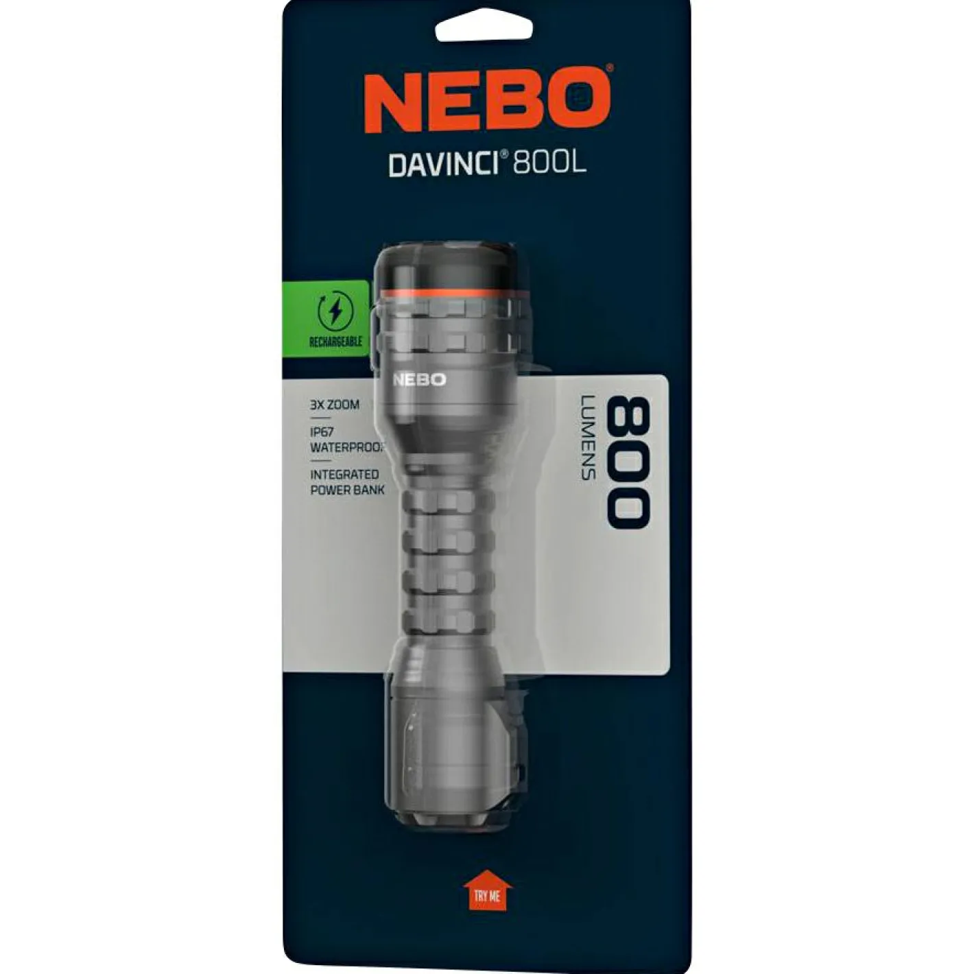 Nebo Angellampen Und Co.|Angelboote ·Taschenlampen<LED Taschenlampe Davinci (max. 800 Lumen)