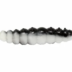 Omura Baits Forellen-Kunstköder|Raubfischangeln Kunstköder<Larvy (Schwarz / Weiß)