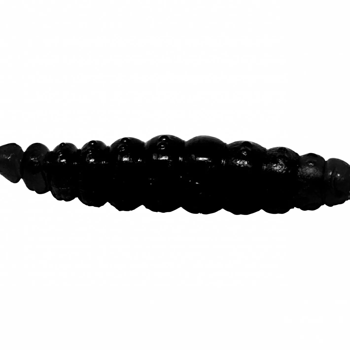 Omura Baits Forellen-Kunstköder|Gummiköder ·Gummimaden & Gummiwürmer<Larvy (Schwarz)