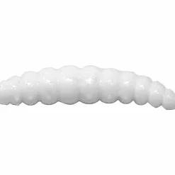 Omura Baits Forellen-Kunstköder|Gummiköder ·Gummimaden & Gummiwürmer<Larvy (Weiß)