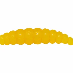 Omura Baits Gummiköder ·Gummimaden & Gummiwürmer|Forellen-Kunstköder<Larvy (Zitronengelb)