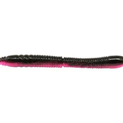 Omura Baits Forellen-Kunstköder|Gummiköder ·Gummimaden & Gummiwürmer<Wurmy (Schwarz / Dunkelpink)