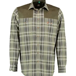 Discount OS Trachten Gekka Hemd 1/1 Arm Regular Fit Herren (Oliv)