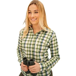 OS Trachten Damen Angelshirts & -Oberteile<Snuko Bluse 1/1 Arm Damen (Oliv)