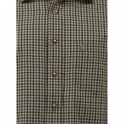 OS Trachten Outdoor- & Angelhemden<Tupopa Hemd 1/1 Arm Slim Fit Herren (Dunkelgrün)