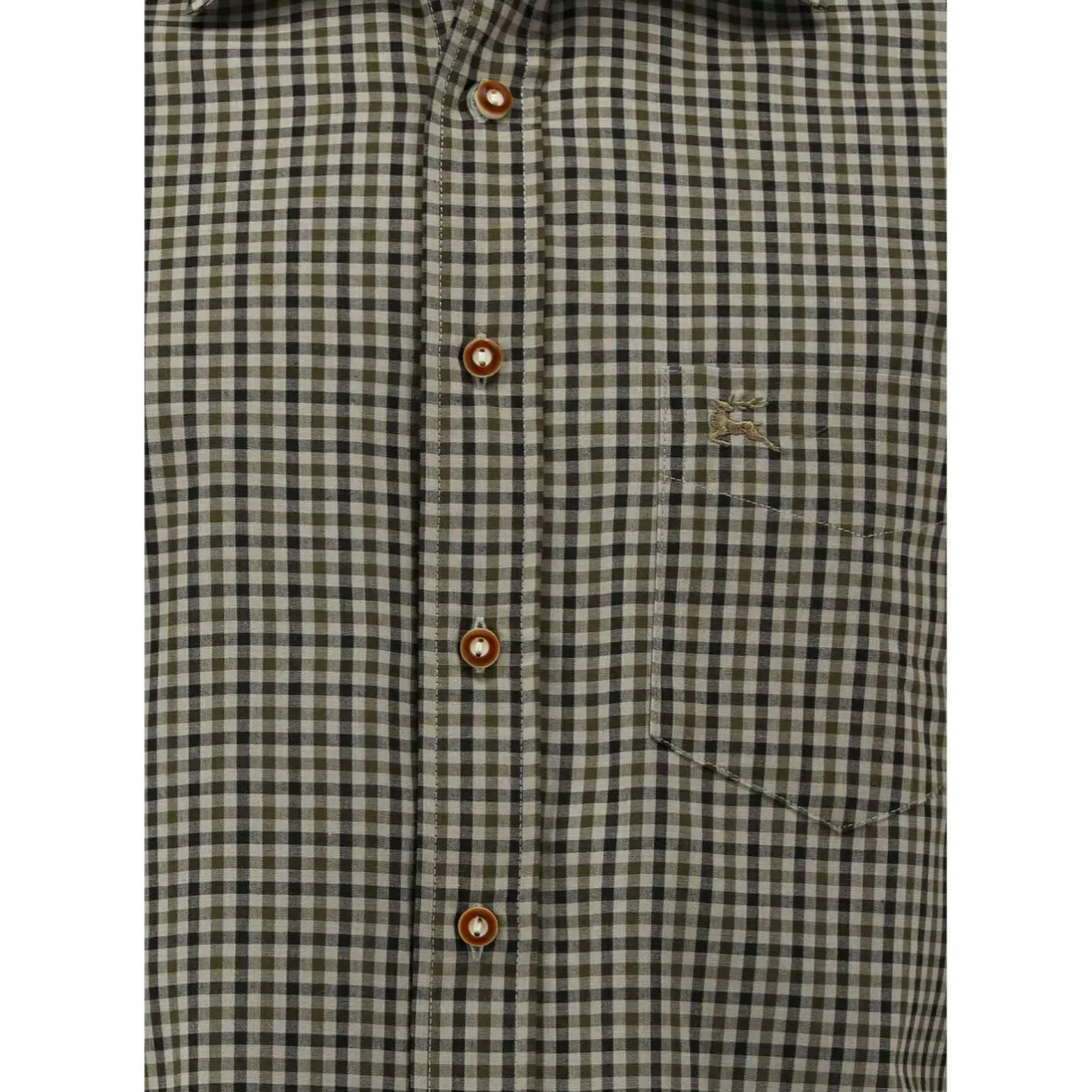 OS Trachten Outdoor- & Angelhemden<Tupopa Hemd 1/1 Arm Slim Fit Herren (Dunkelgrün)