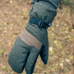 Best Ostermayer Jagd 3-Finger Handschuhe Unisex (Oliv)