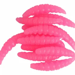 Paladin Gummiköder ·Gummimaden & Gummiwürmer|Raubfischangeln Kunstköder<Auftriebsköder Bienenmade BigBig (pink)