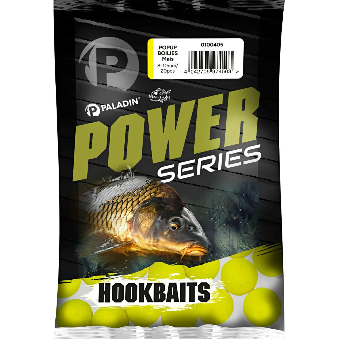 Paladin Karpfenfutter·Boilies & Popup Boilies|Karpfenfutter<Power Series Pop Up Boilies (Mais)