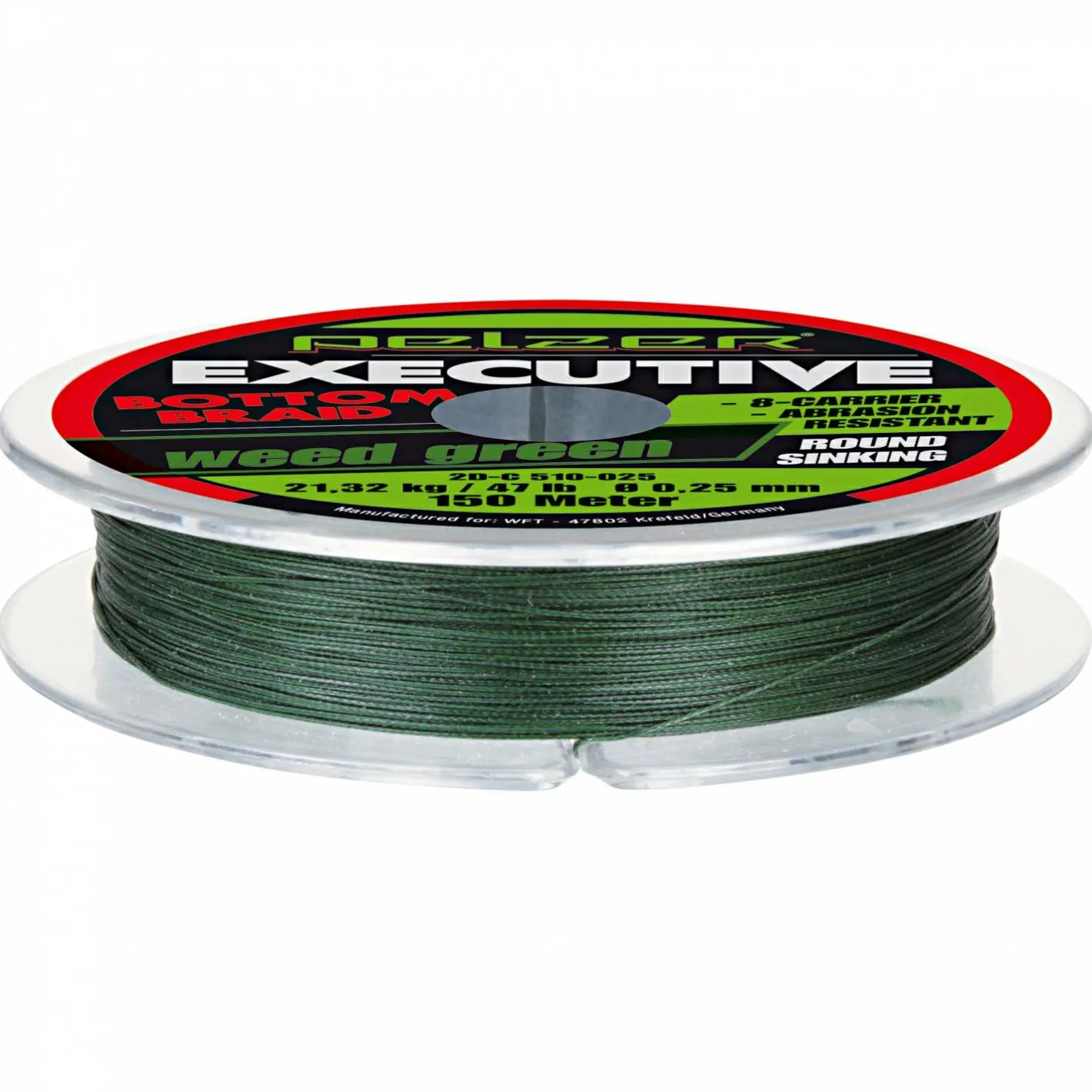 New Pelzer Angelschnur Executive Bottom Braid (dunkelgrün, 150 m)