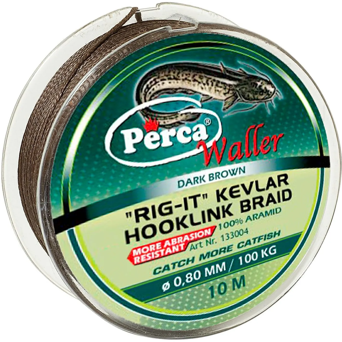 Perca Waller Raubfischangeln-Zubehör|Wallerangeln-Zubehör<"RIG-IT" Kevlar Hooklink Braid