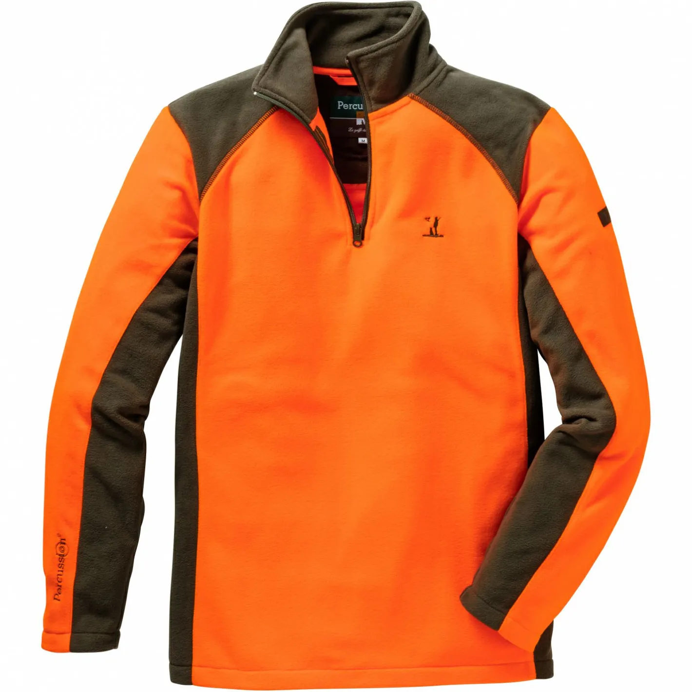 Percussion Angelpullover & -Strickjacken<Fleece Sweater (khaki/orange)