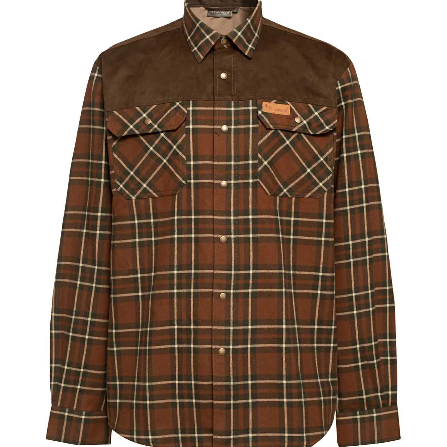 Sale Pinewood Douglas Shirt Herren (Nougat/Beige)