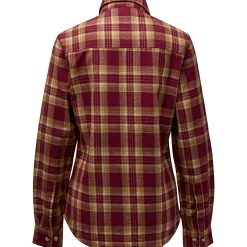 Pinewood Damen Angelshirts & -Oberteile<Felicia Shirt Damen (Burgundy/Olive Green)