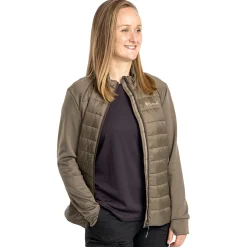 Hot Pinewood Finnveden Hybrid Power Fleece Jacke Damen (Olive)