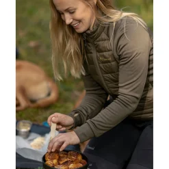 Hot Pinewood Finnveden Hybrid Power Fleece Jacke Damen (Olive)