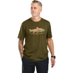 Clearance Pinewood Fish T-Shirt Herren (Green)