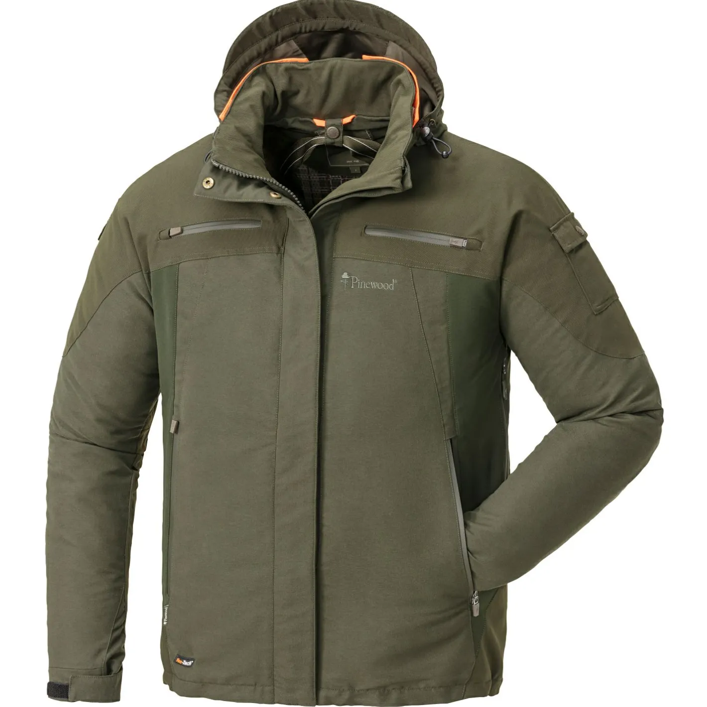 Pinewood Outdoor- & Angel-Jacken<Furudal Caribou Hunt Extreme Jacket Herren (Suede Brown/D.Olive)
