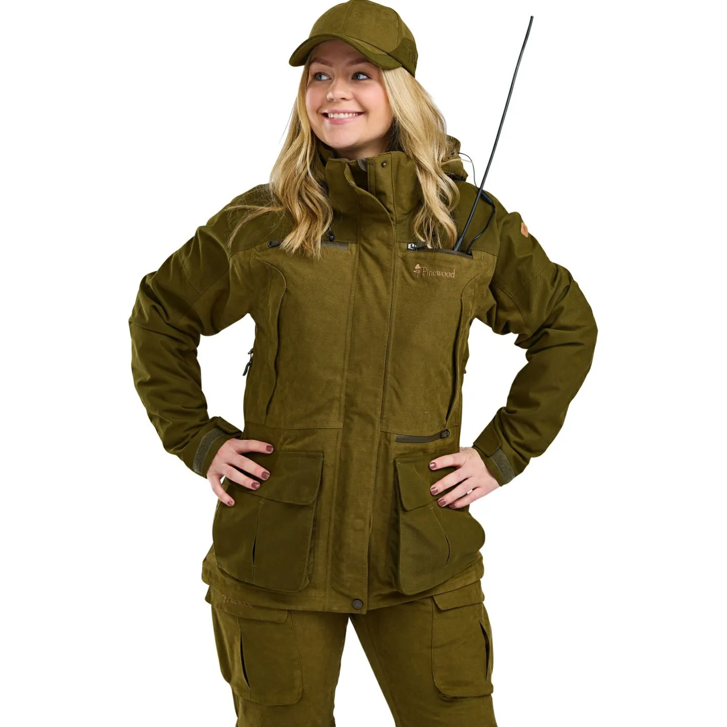 Hot Pinewood Furudal Expert 2L Hunting Jacket Damen (Olive Green)