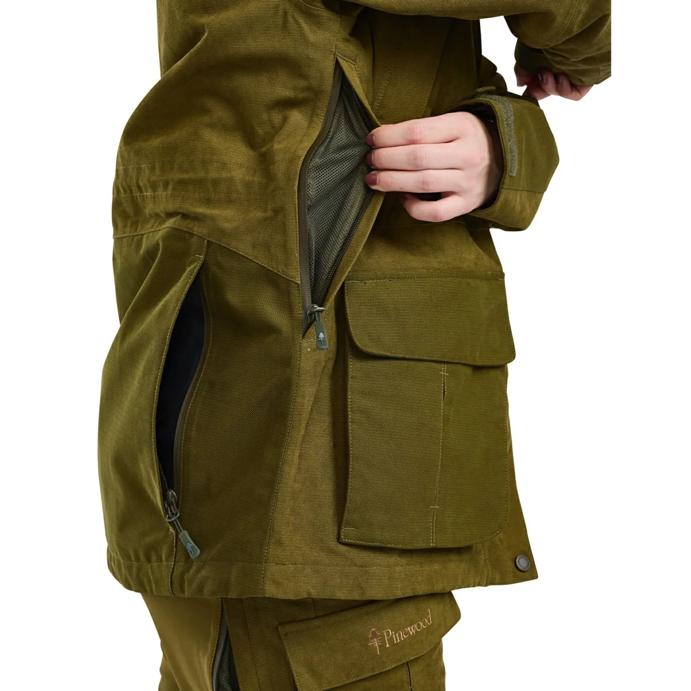 Hot Pinewood Furudal Expert 2L Hunting Jacket Damen (Olive Green)