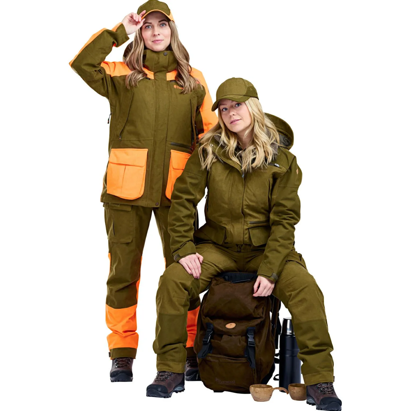 Hot Pinewood Furudal Expert 2L Hunting Jacket Damen (Olive Green)