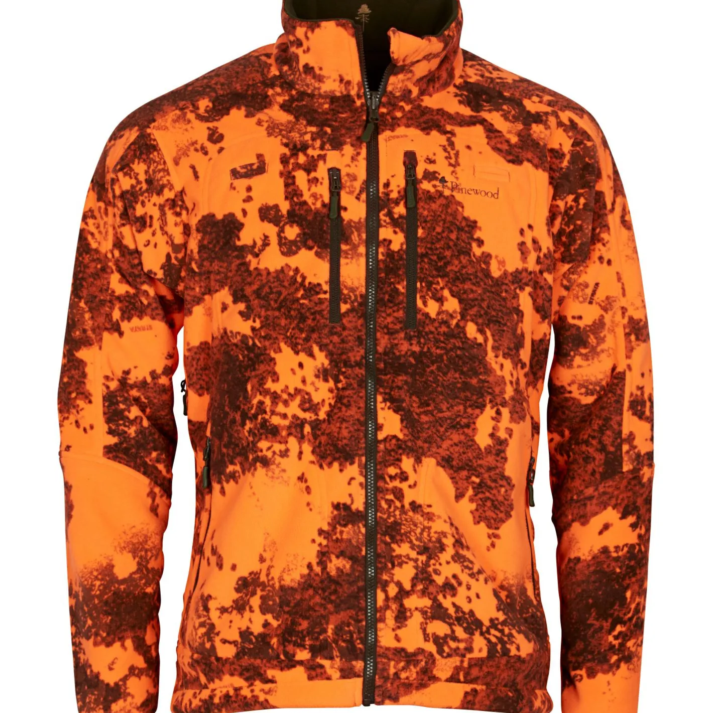 Clearance Pinewood Furudal Reversible Camou Fleece Jacket Herren (H.Brown/Strata Blaze)