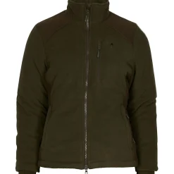 Pinewood Damen Angeljacken & -Westen<Harriette Padded Fleece Jacket Damen (Green/Suede Brown)