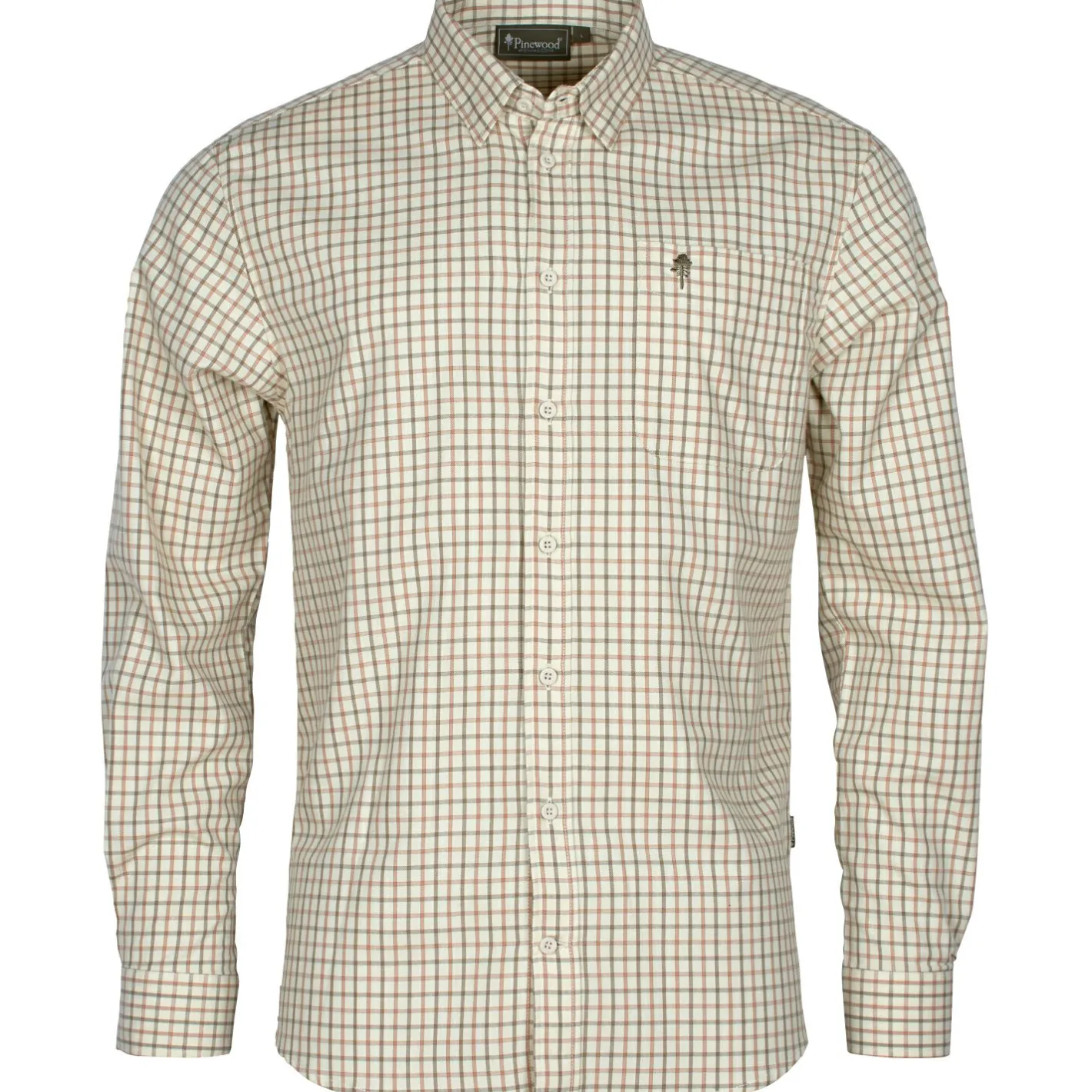 Pinewood Outdoor- & Angelhemden<Nydala Grouse Shirt Herren (Offwhite/Green)