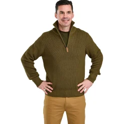 Pinewood Angelpullover & -Strickjacken<Philip Knitted Sweater Herren (Olive Green)