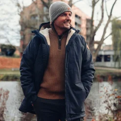 Sale Pinewood Philip Knitted Sweater Herren (D.Sandstone)