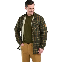 Pinewood Outdoor- & Angelhemden<Pile Overshirt Herren (D.Green/Bronze)