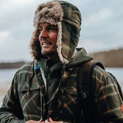 Pinewood Outdoor- & Angelhemden<Pile Overshirt Herren (D.Green/Bronze)