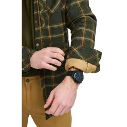 Pinewood Outdoor- & Angelhemden<Pile Overshirt Herren (D.Green/Bronze)