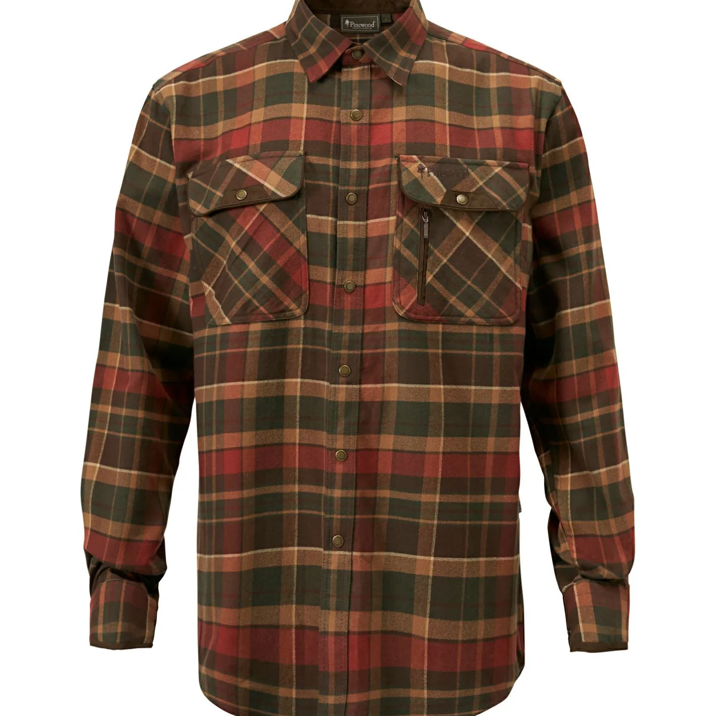 Online Pinewood Prestwick Exclusive Shirt Herren (D.Green/Terracotta)