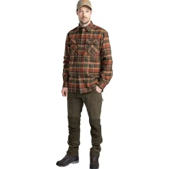 Online Pinewood Prestwick Exclusive Shirt Herren (D.Green/Terracotta)