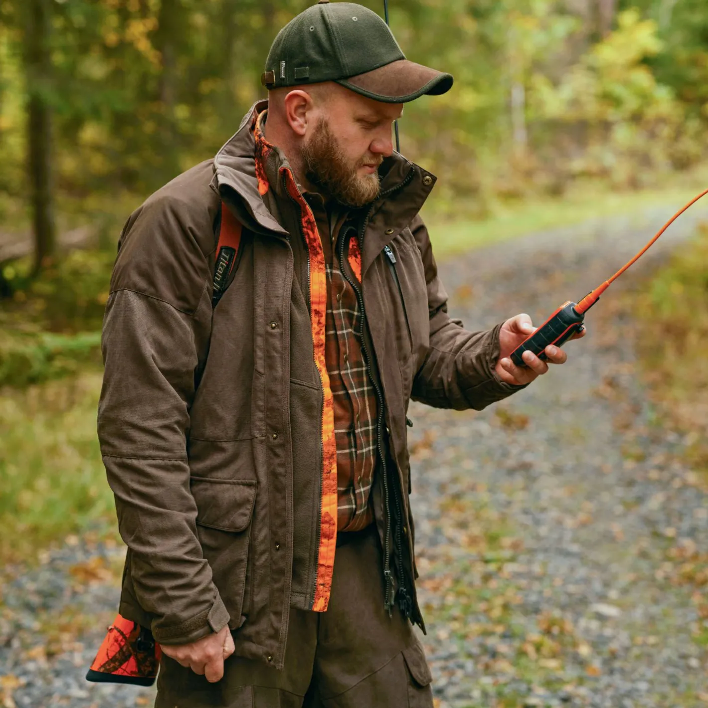 Online Pinewood Småland Hunters Jacket Herren (Suede Brown)