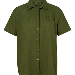 Pinewood Damen Angelshirts & -Oberteile<Värnamo Hemp Mix Women S/S Shirt Damen (Pine Green)