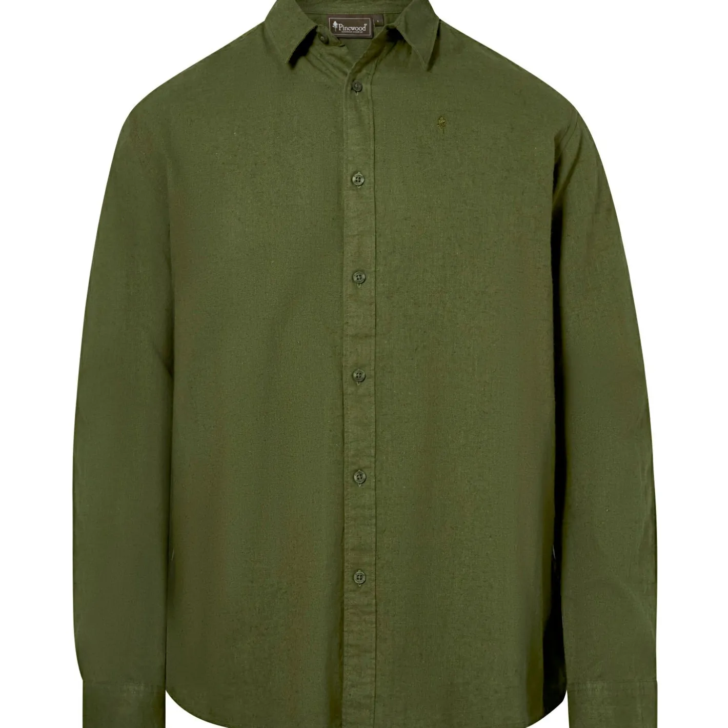 Pinewood Outdoor- & Angelhemden<Värnamo InsectSafe Hemp Mix L/S Shirt Herren (Pine Green)