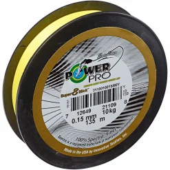 Hot Power Pro Angelschnur Super 8 Slick (gelb, 135 m)