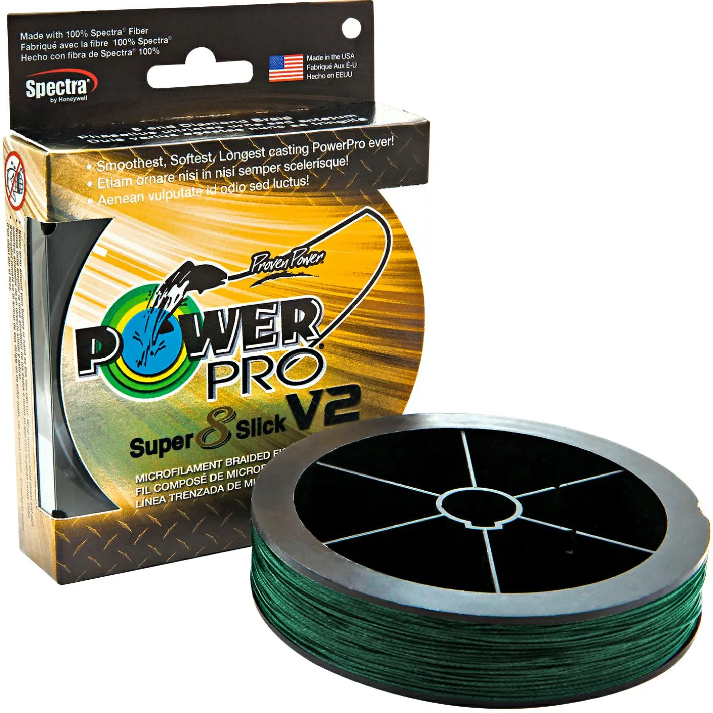Hot Power Pro Angelschnur Super 8 Slick V2 (aquagrün, 275 m)