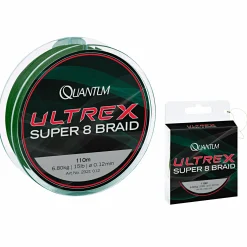 New Quantum Angelschnur Ultrex Super 8 Braid (grün, 110 m)