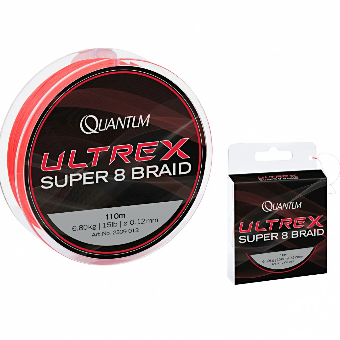 Quantum Geflochtene Schnüre<Angelschnur Ultrex Super 8 Braid (rot, 110 m)