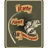 Rahmenlos Geschenkideen Für Angler<Blechschild - Rute raus der Spass beginnt