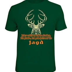 Rahmenlos Angelshirts & Angel-Oberteile<"Jeder sollte an etwas glauben" T-Shirt Herren (Grün)