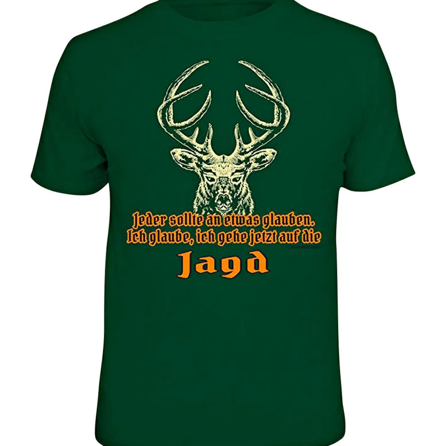 Rahmenlos Angelshirts & Angel-Oberteile<"Jeder sollte an etwas glauben" T-Shirt Herren (Grün)