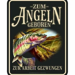 Rahmenlos Angel-Dekoration<Magnet (Zum Angeln geboren)