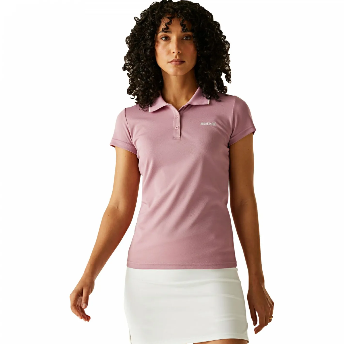 Sale Regatta Maverick V Polo-Shirt Damen (Lilas)