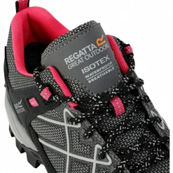 Outlet Regatta Samaris III Low Wanderschuhe Damen (Dark Steel / Pink Potion)